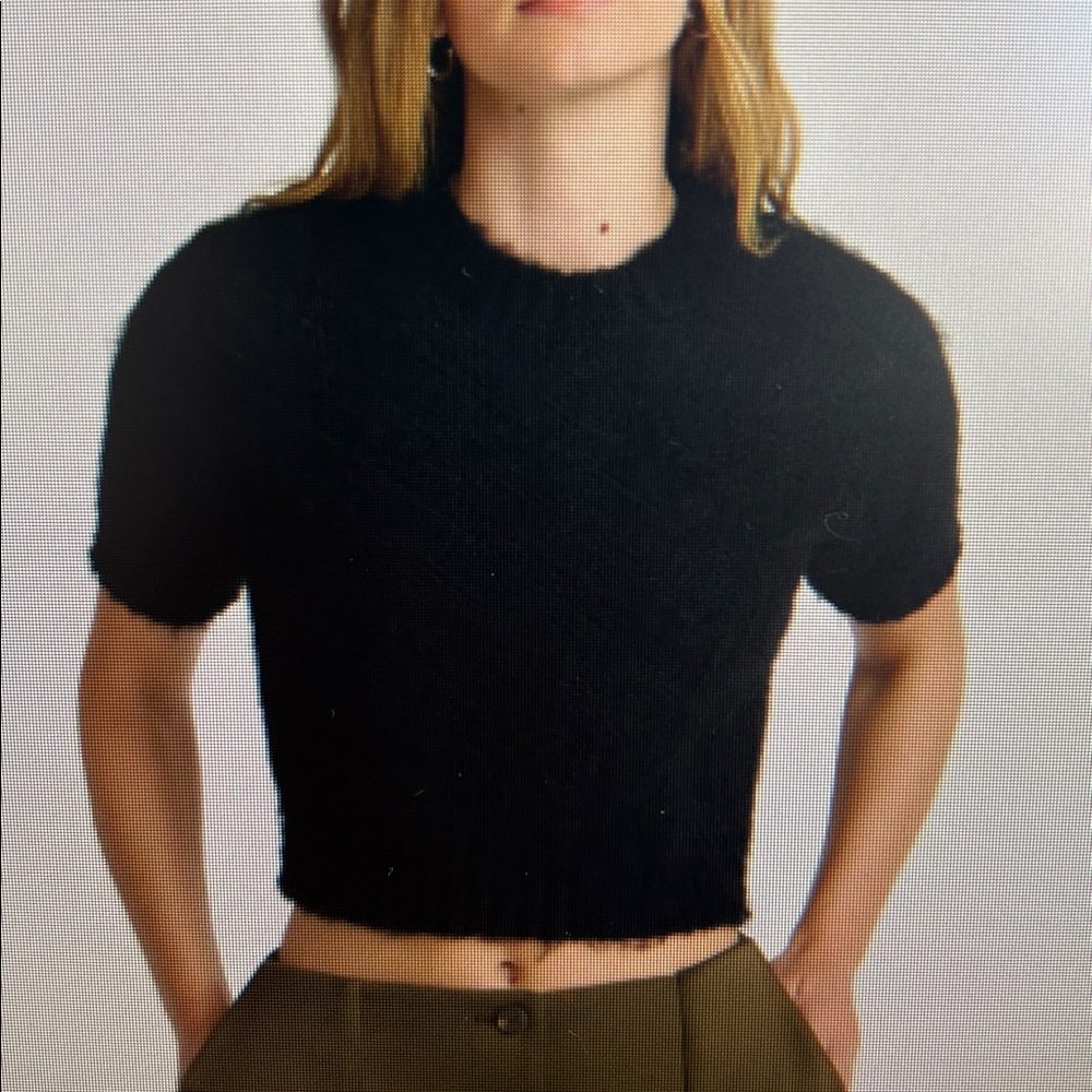 Womens cropped sweater